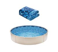 VEVOR Rivestimento per Piscina Rotonda per Piscina Diametro 30 Piedi, Rivestimento Protezione per Pareti di Piscine Fuori Terra 52 Pollici Stile Unibead, Rivestimento Piscina in Materiale Vinile