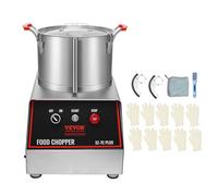 VEVOR Robot da Cucina 750 W Tritatutto Capacità ca. 6,6 L Mixer Multifunzione Cucina in Acciaio Inossidabile Tritatutto Elettrico per Verdura Frutta Preparazione Culinaria Tritatutto Ristorante Hotel