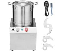 VEVOR Robot da Cucina Tritatutto per Verdure, Robot da Cucina in Acciaio Inox per Uso Alimentare 15 Litri 2 Lame Extra Curve a S, Tritatutto Multifunzionale da Cucina per Alimenti Verdure, Frutta