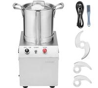 VEVOR Robot da Cucina Tritatutto per Verdure, Robot da Cucina in Acciaio Inox per Uso Alimentare 4 Litri 2 Lame Extra Curve a S, Tritatutto Multifunzionale da Cucina per Alimenti Verdure, Frutta