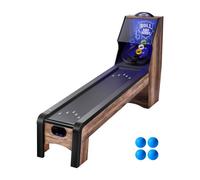 VEVOR Roll e Score Classico Tavolo da Gioco Arcade 2743 mm, per Macchina con Segnapunti Elettronico a LED, Suono, Ritorno Automatico della Palla 4 Palline Incluse, Sala Giochi Ricreativa