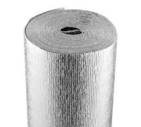 VEVOR Rotolo di Isolamento Riflettente Doppio, Barriera Radiante con Anima in Schiuma, 1220 x 7620 mm, Scudo Riflettente del Calore in Schiuma EPE in Alluminio Bifacciale, per Finestre Camper