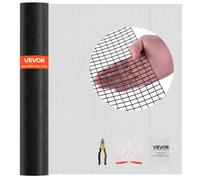 VEVOR Rotolo di Rete Metallica Zincata 1,52 x 30,4 m, Rivestita in Vinile Resistente alle Intemperie, Recinzione Saldata per Piante da Giardino Resistente per Gabbie per Conigli e Serpenti