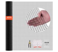 VEVOR Rotolo di Rete Metallica Zincata 1,83 x 30,4 m, Rivestita in Vinile Resistente alle Intemperie, Recinzione Saldata per Piante da Giardino Resistente per Gabbie per Conigli e Serpenti