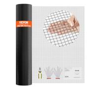 VEVOR Rotolo di Rete Metallica Zincata 1220x15240mm Calibro 19 Rete Metallica per Polli, Rete Metallica Rivestita in Vinile per Pollai, Recinti per Serpenti di Conigli, Recinti per Pollame