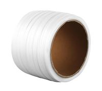 VEVOR Rotolo per Reggia in Corda Intrecciata da Imballaggio 200 m x 12,7 mm x 0,8 mm Reggia Portatile Resistente Resistenza alla Rottura 400 kg Rotolo per Reggia per Pallet per Carichi Pesanti, Bianco