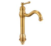 VEVOR Rubinetto Monocomando per Lavello, Rubinetto Miscelatore in Ottone Massiccio Design Antiriflusso Scarico a Pulsante per Lavello da Cucina, Miscelatore per Acqua 1 o 3 Fori per Bagno, Bar
