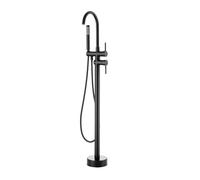 VEVOR Rubinetto per vasca da bagno indipendente, montaggio a pavimento, miscelatori per doccia, due modalità d'acqua, bocca girevole a 360°, Pulizia Scarichi Sciacquone 27,2 x 17 x 118,5 cm