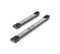 VEVOR Rulli per Carrello per Mobili Elettrodomestici, Capacità di Carico di 149,7 kg, con Base Regolabile, Rulli Estensibili per Spostare Facilmente le Lavatrici, Grigio Asciugatrice