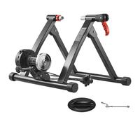 VEVOR Rullo per Allenamento Bici per Ruote da 660,4-736,6 mm / 700C, Resistenza a 6 Livelli, Allenatore a Rulli per Bicicletta Pieghevole con Sgancio Rapido e Cuscinetto per Ruota Anteriore, Nero