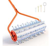 VEVOR Rullo per Rimozione di Erbacce da Lago, Strumento per Rimozione delle Erbacce Acquatiche per Laghi Stagni Numero di Denti del Rullo 9, Lunghezza Manico 3,66 m, Rastrello a Rullo per Laghetti