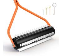 VEVOR Rullo per Rimozione Erbacce da Giardino per Lago Stagno, Rastrello a Rullo per Rimozione Erbacce Alghe Larghezza 535 mm 6 Denti in Acciaio Inox Lunghezza Manico 4,3 m per Laghetti Stagni