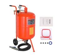 VEVOR Sabbiatrice ad Alta Pressione 75,7 L, Kit di Sabbiatura ad Aria 60-110 PSI, Serbatoio Abrasiva Portatile con 4 Ugelli in Ceramica Separatore Olio-Acqua per Rimuovere Vernice, Macchie, Ruggine
