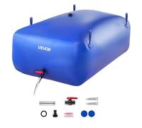 VEVOR Sacca di Stoccaggio dell'Acqua 540 L Portatile e Pieghevole, Sacca per Acqua Dolce in PVC 1000 D Resistente all'Usura, Contenitori per Serbatoi da Campeggio per Irrigazione da Giardino, Camper