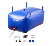 VEVOR Sacca di Stoccaggio dell'Acqua, Capacità 240 L, Contenitore per Acque Dolci Portatile, Serbatoio di Stoccaggio di Emergenza per Acque in PVC a Prova di Perdite e Antistrappo per Camper