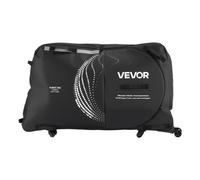VEVOR Sacca Trasporto Bici Interasse Massimo 130 cm, Borsa per il Trasporto di Biciclette in 600D con Lucchetto TSA e Piastre di Supporto, Custodia per Bicicletta Nera per Viaggi Aerei, Uso Esterno