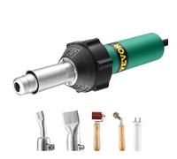 VEVOR Saldatrice ad Aria Calda per Plastica 330 x 95 x 56 mm Pistola ad Aria Calda da 1600 W Pistola Termica per Saldatura in Vinile 50°C-600°C Kit per Saldatura di Coperture in Plastica con 2 Ugelli