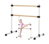 VEVOR Sbarra da Danza Classica, Doppia Sbarra in Legno di Faggio, Stretching e Danza Classica Portatile e Indipendente, Attrezzatura da Palestra e Regolabile in Altezza, per Allenamento di Pilates