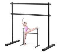 VEVOR Sbarra da Danza Classica, Doppia Sbarre da Danza per Stretching Classica Indipendenti, da Palestra Anti-Oscillazione Regolabile in Altezza, Allenamento di Equilibrio, 1315 x 678 x 1230 mm