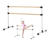 VEVOR Sbarra da Danza Classica, Doppia Sbarre da Danza per Stretching Classica Indipendenti, da Palestra Anti-Oscillazione Regolabile in Altezza, Allenamento di Equilibrio, 1840 x 760 x 1180 mm
