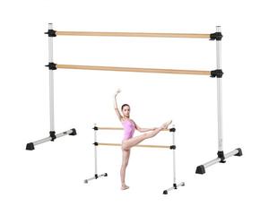 VEVOR Sbarra da Danza Classica, Doppia Sbarre da Danza per Stretching Classica Indipendenti, da Palestra Anti-oscillazione Regolabile in Altezza, Allenamento di Equilibrio, 1840 x 760 x 1180 mm