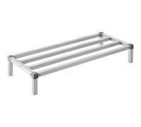 VEVOR Scaffale a Cuneo in Alluminio Scaffale Portaoggetti 121,9x50,8x20,3 cm
