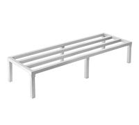 VEVOR Scaffale in Alluminio, 152,4x50,8x30,5 cm, Scaffale Commerciale, Portata 817,2 kg, Completamente Saldato, Scaffale per la Conservazione degli Alimenti a Pavimento, in Ristoranti, Cucine, Garage
