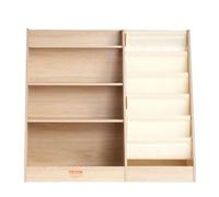 VEVOR Libreria per Bambini in Legno 4 Livelli, Libreria a Fionda 6 Strati, Scaffale per Libri per Bambini, Armadietto per Libri, per Camera dei Bambini, Sala Giochi, Asilo Nido