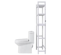 VEVOR Scaffale per WC a 3 ripiani sopra WC portaoggetti da bano bianco