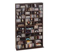 VEVOR Scaffale Porta CD Riviste Libri Giochi 12 Ripiani, Mobile Contenitore Multimediale Libreria per Collezioni Ripiani Regolabile Organizer per Collezionismo Uffcio Soggiorno Salotto Camera da Letto