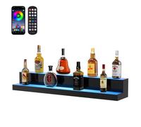 VEVOR Scaffale da Bar Portabottiglie Illuminazione a LED Montaggio da Parete