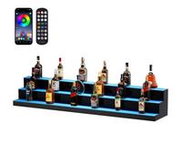 VEVOR Scaffale da Bar Portabottiglie Illuminazione a LED 3 Ripiani 152 2mm