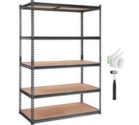 VEVOR Scaffale Portaoggetti 5 Ripiani Regolabile per Garage Carico max. 907,2kg