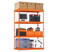 VEVOR Scaffale Portaoggetti Carico Totale max. 1089 kg Scaffale con 4 Ripiani per Garage Ripiani in Metallo Regolabili per Scaffalature Industriali Ripiano Portaoggetti da Cucina, Magazzino Officina