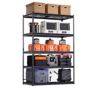 VEVOR Scaffale Portaoggetti Carico Totale max. 1361 kg Scaffale con 5 Ripiani per Garage Ripiani in Metallo Regolabili per Scaffalature Industriali Ripiano Portaoggetti da Cucina, Magazzino Officina