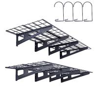 VEVOR Scaffali per Garage da 2 Pezzi Griglia per Garage Portaoggetti 122 x 61 cm Montaggio da Parete, Capacità Carico max. 113,4 kg ca., Scaffali Galleggianti per Organizzazione del Garage, Officina