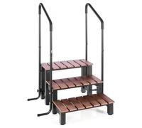 VEVOR Scala per Vasca Idromassaggio con Corrimano, a 3 Gradini, Scala per Piscina Gonfiabile Fuori Terra in HIPS, Larga 640,1 mm, Carico 249,5 kg, per Veranda, Patio, Terrazza, Rimorchi