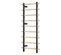 VEVOR Scala Svedese da Parete, Carico 150 kg Scala per Ginnastica a 9 Livelli, Barre per Stalli da Ginnastica in Legno Massello e Acciaio al Carbonio, per Accessori Cremagliera di Potenza 80 x 80 mm