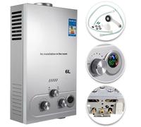 VEVOR Scaldabagno Caldaia GPL Butano Istantaneo 6L 12KW Acqua Calda da Esterno