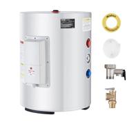 VEVOR Scaldabagno Elettrico da 40 L Scaldabagno Istantaneo per Acqua Calda da 1,6 kW con Display a LED, Controllo Tramite Manopola, Attacco Laterale Impermeabile IPX4, per Doccia e Bagno