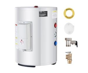 VEVOR Scaldabagno Elettrico da 40 L Scaldabagno Istantaneo per Acqua Calda da 1,6 kW con Display a LED, Controllo Tramite Manopola, Attacco Laterale Impermeabile IPX4, per Doccia e Bagno