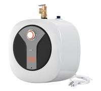 VEVOR Scaldabagno elettrico mini serbatoio da 4 galloni, 1440 W, valvola di sicurezza a pressione per temperatura facile da installare, per bagno e ristorante, mensola a parete