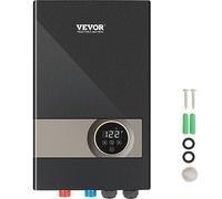 VEVOR Scaldabagno elettrico senza serbatoio, scaldabagno istantaneo da 18 KW, visualizzazione digitale della temperatura e facile installazione e approvvigionamento idrico 24 ore per