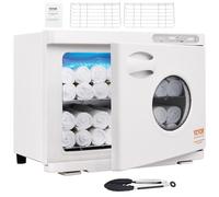 VEVOR Scaldasalviette Armadietto Sterilizzatore 23L con Luce UV 2 Ripiani con Griglia in Acciaio Inox, Scaldasalviette Riscaldamento per Asciugamani Armadietto da Spa Salone di Bellezza Bagno Hotel