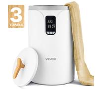 VEVOR Scaldasalviette Capienza 20 Litri con Schermo LED, Scaldacoperte di per Bagno, Timer Impostazione Temperatura, Blocco di Sicurezza, Ideale per Spa, Bagno Casa, Bianco