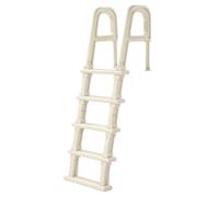 VEVOR Scala per Piscina con Corrimano Doppio a 5 Gradini Inclinata a 75° Scaletta per Piscina, Gradini Antiscivolo Resistenti, Capacità di Carico 136 kg per Piscine Interrate e Fuori Terra 121-137 cm