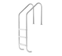 VEVOR Scaletta per Piscina Interrata in Acciaio Inox a 3 Gradini Antiscivolo, Scala di Sicurezza con Base Stabile e Doppio Corrimano Comodo, Portata 120 kg, per Piscine Interrate da 121,9 a 137,2 cm