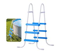 VEVOR Scaletta per Piscine Fuori Terra, Scala di Sicurezza per Piscine a 3 Gradini con Struttura ad A, Altezza 91,4 cm, Struttura in Acciaio Resistente, Gradini Larghi Antiscivolo con Portata 136 kg