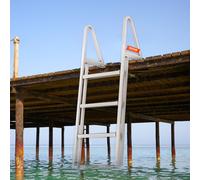 VEVOR Scaletta per Pontile in Alluminio con 4 Gradini con Carico di 159kg