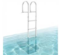 VEVOR Scaletta per Pontile, 5 Gradini Rimovibili, Scaletta per Pontone in Lega di Alluminio Portata 500 libbre 226 kg, Scaletta Antiscivolo Gradino 78 mm Scala per Imbarco Barca, Lago, Piscina, Stagno